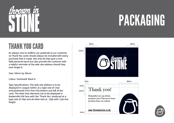 Thrown in Stone brand guidelines