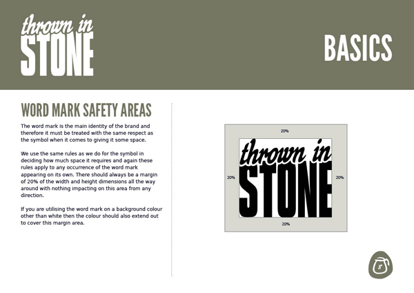 Thrown in Stone brand guidelines